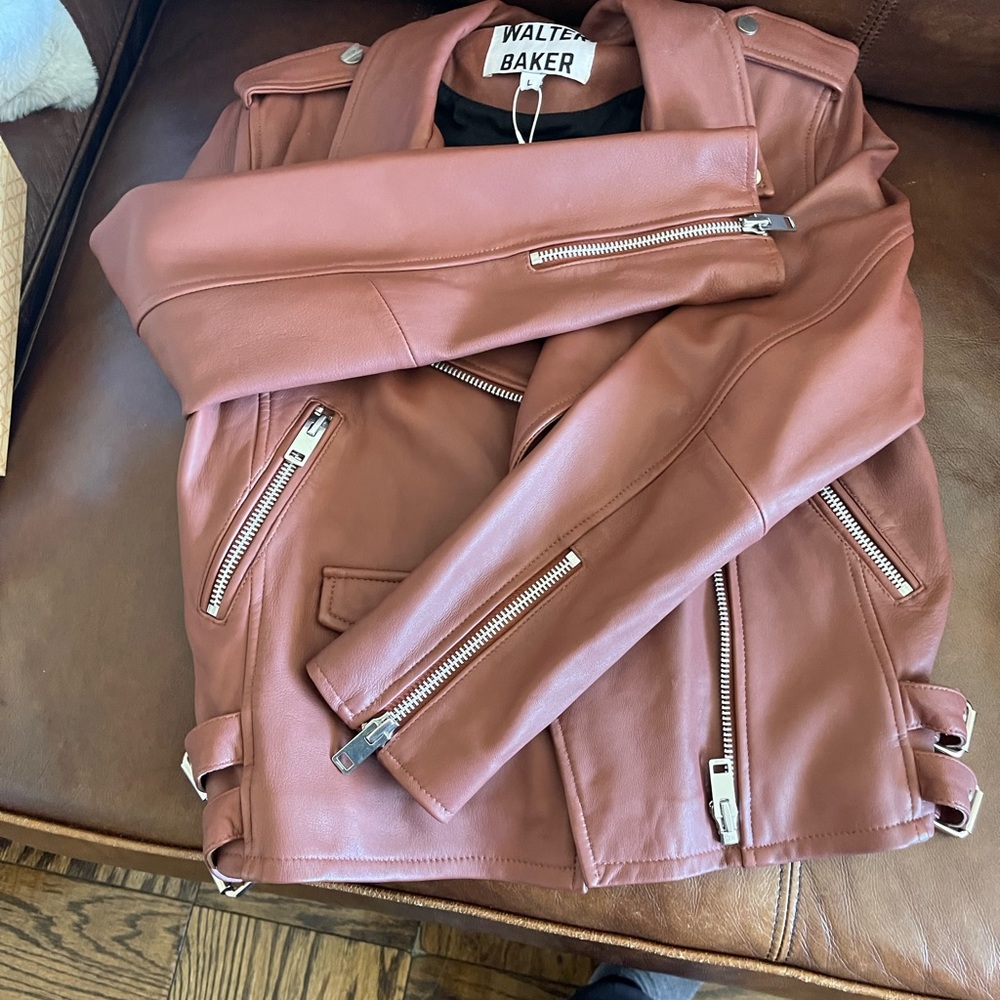 Beautiful Tan leather jacket